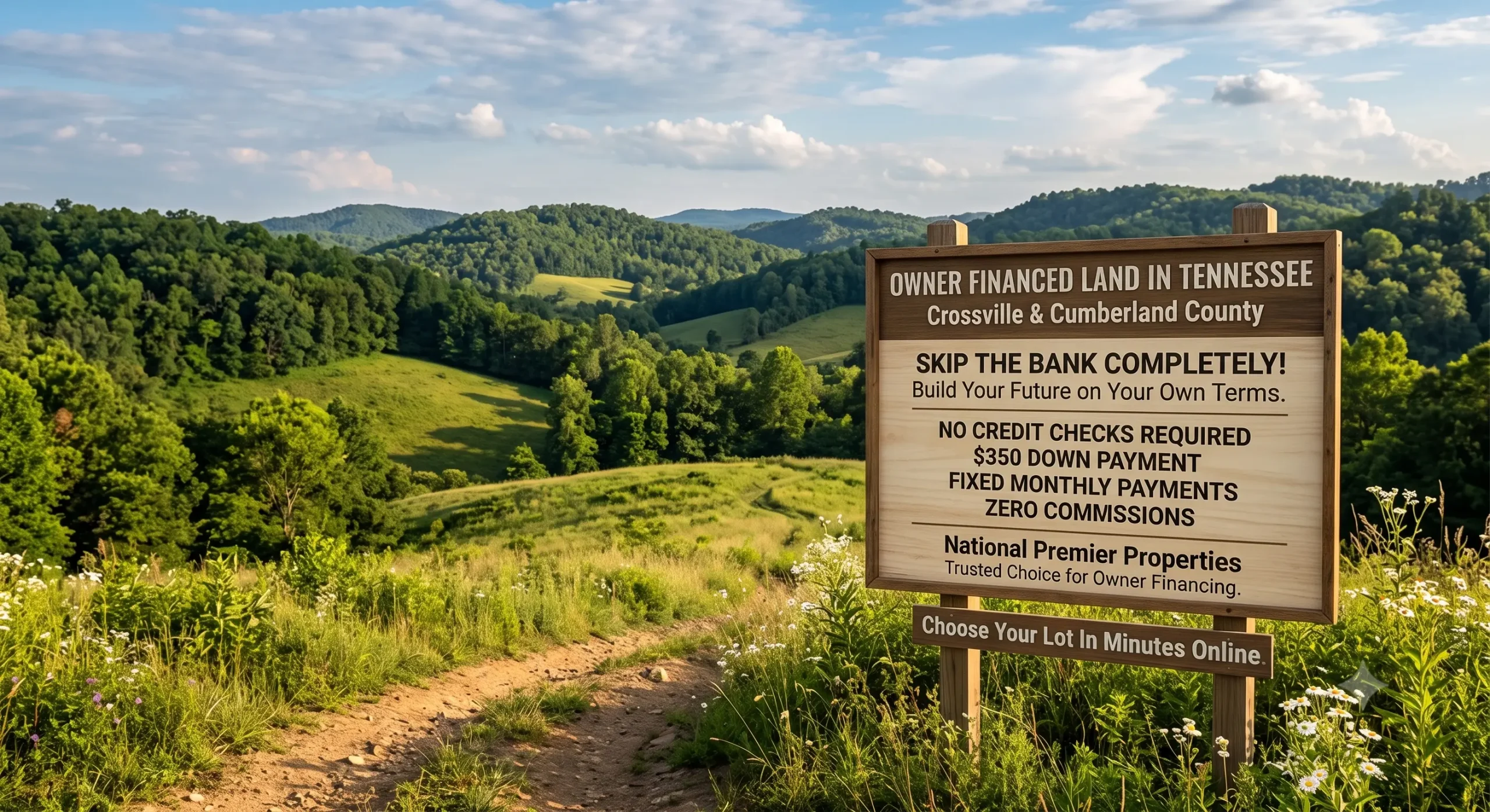 Owner financed land in Tennessee near Crossville, Cumberland County